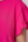 Irodai női blúz pink bő szabású georgette nyaklánc kiegészítővel 5 - StarShinerS.hu