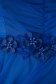 Kék ruha rövid harang tüllből 3d virágos díszítéssel 5 - StarShinerS.hu