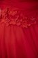 Piros ruha rövid harang tüllből 3d virágos díszítéssel 4 - StarShinerS.hu