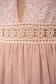 Púder rózsaszínű ruha alkalmi rövid harang alakú gumirozott derékrésszel tüllből puha melltartóval, oldalt támasztékot nyújtó betéttel 5 - StarShinerS.hu