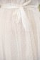 Alkalmi ruha fehér midi harang alakú gumirozott derékrésszel tüllből eltávolítható övvel 4 - StarShinerS.hu