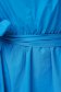 Kék rövid harang alakú pamutból készült ruha gumirozott derékrésszel 5 - StarShinerS.hu