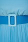 Kék midi muszlin rakott harang alakú ruha gumirozott derékrésszel 4 - StarShinerS.hu