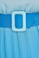 Kék midi muszlin rakott harang alakú ruha gumirozott derékrésszel 6 - StarShinerS.hu