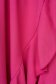 Harang alakú ruha pink midi aszimetrikus georgette fodros gumirozott derékrésszel 5 - StarShinerS.hu