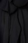 Harang alakú ruha fekete midi aszimetrikus georgette fodros gumirozott derékrésszel 5 - StarShinerS.hu