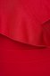 Harang alakú ruha piros midi aszimetrikus georgette fodros gumirozott derékrésszel 4 - StarShinerS.hu