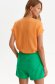 Casual narancssárga bő szabású női ing vékony anyagból v-dekoltázzsal 3 - StarShinerS.hu