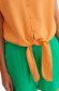 Casual narancssárga bő szabású női ing vékony anyagból v-dekoltázzsal 6 - StarShinerS.hu