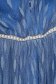 Kék hosszú harang ruha tüllből gyöngy és tollas díszítéssel 3 - StarShinerS.hu