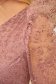 Alkalmi ruha púder rózsaszínű midi harang tüllből csillogó díszítésekkel 4 - StarShinerS.hu