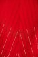 Elegáns ruha piros midi ceruza elöl felsliccelt csillogó kiegészítőkkel rugalmas szövetből 4 - StarShinerS.hu