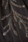 Elegáns ruha fekete midi harang muszlin gyöngy és strassz köves díszítéssel 3 - StarShinerS.hu