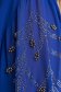Elegáns ruha kék midi harang muszlin gyöngy és strassz köves díszítéssel 5 - StarShinerS.hu