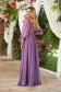 Alkalmi ruha lila hosszú harang muszlin csillogó díszítésekkel és puha melltartóval 2 - StarShinerS.hu