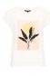 Fehér bő szabású póló pamutból készült virágmintás 5 - StarShinerS.hu
