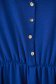 Kék ruha georgette rövid harang alakú gumirozott derékrésszel övvel ellátva 5 - StarShinerS.hu