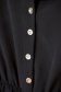 Fekete ruha georgette rövid harang alakú gumirozott derékrésszel övvel ellátva 5 - StarShinerS.hu