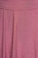 Elegáns ruha púder rózsaszínű StarShinerS midi harang alakú gumirozott derékrésszel csillogó díszítések 5 - StarShinerS.hu