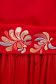 Midi harang piros StarShinerS hímzett rakott muszlin ruha övvel ellátva 5 - StarShinerS.hu