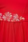 Midi harang piros StarShinerS hímzett rakott muszlin ruha övvel ellátva 5 - StarShinerS.hu
