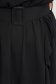 Fekete rövid harang alakú georgette ruha gumirozott derékrésszel öv típusú kiegészítővel 5 - StarShinerS.hu