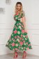 Midi muszlin virágmintás harang alakú ruha gumirozott derékrésszel 4 - StarShinerS.hu