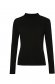 Fekete magas nyakú pulóver rugalmas anyagból 6 - StarShinerS.hu