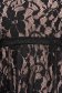 Fekete midi aszimetrikus harang ruha csipkés anyagból pillangó típusú ujjakkal - StarShinerS 5 - StarShinerS.hu