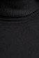 Fekete pamutból készült kötött pulóver magas gallérral 5 - StarShinerS.hu