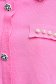 Pink bő szabású kötött pulóver gyöngy díszítéssel gomb kiegészítőkkel 5 - StarShinerS.hu