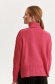 Pink kötött bő szabású pulóver magas gallérral 3 - StarShinerS.hu