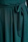 Zöld midi georgette harang alakú ruha gumirozott derékrésszel csillogó díszítésekkel - StarShinerS 6 - StarShinerS.hu