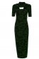 Fekete midi ceruza kötött ruha csillogó díszítésekkel 6 - StarShinerS.hu