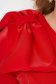Piros egy vállas midi ceruza ruha enyhén rugalmas szövetből masni díszítéssel - StarShinerS 6 - StarShinerS.hu