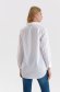 Fehér asszimmetrikus bő szabású pamutból készült női ing 3 - StarShinerS.hu