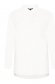 Fehér asszimmetrikus bő szabású pamutból készült női ing 6 - StarShinerS.hu