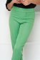 Világos zöld hosszú magas derekú kónikus nadrág enyhén rugalmas szövetből - StarShinerS 6 - StarShinerS.hu