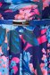 Lycra vékony anyagú harang ruha gumirozott derékrésszel, digitálisan nyomtatott virágmintával 6 - StarShinerS.hu
