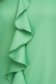 Világos zöld rövid bő szabású fodros ruha enyhén rugalmas szövetből - StarShinerS 5 - StarShinerS.hu