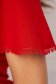 Piros midi ceruza ruha enyhén rugalmas szövetből csipke díszítéssel - StarShinerS 6 - StarShinerS.hu