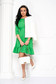 Világos zöld rövid krepp harang ruha kerekített dekoltázssal - StarShinerS 5 - StarShinerS.hu