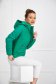 Zöld szűkített vízlepergető dzseki eltávolítható kapucnival 1 - StarShinerS.hu