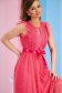 Pink ruha tüllből harang alakú gumirozott derékrésszel kötött csipke 6 - StarShinerS.hu