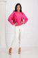 Pink bő szabású fodros georgette női blúz 4 - StarShinerS.hu