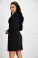 Fekete zakó tipusú ruha enyhén rugalmas szövetből dekoratív gombokkal - StarShinerS 3 - StarShinerS.hu