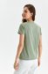 Khaki zöld pamutból készült bő szabású póló kerekített dekoltázssal 3 - StarShinerS.hu