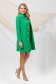 Kabát zöld egyenes gyöngy díszítéssel rugalmas szövet 5 - StarShinerS.hu