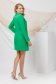 Kabát zöld egyenes gyöngy díszítéssel rugalmas szövet 3 - StarShinerS.hu