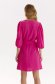 Pink rövid bő ujjú ruha harang alakú gumirozott derékrésszel vékony anyagból 3 - StarShinerS.hu